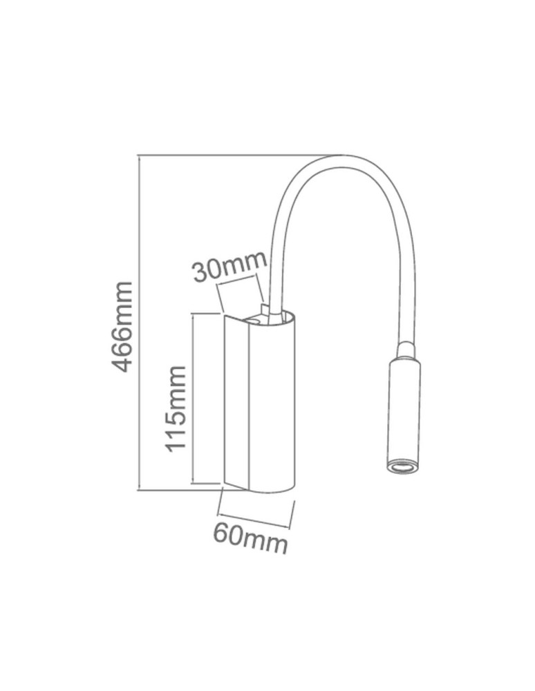 Kinkiety do czytania - Orlicki Design KINKIET LED 3W Nuto Bianco Gold - product kolory-swiatla.pl 2