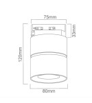 Lampy do szynoprzewodów 1 fazowych - Orlicki Design G9 7W Mone Bianco Track - produkt 3