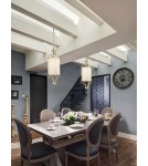 Lampy wiszące w stylu Hampton - Orlicki Design WISZĄCA E27 15W Lunga Old Gold - produkt 2