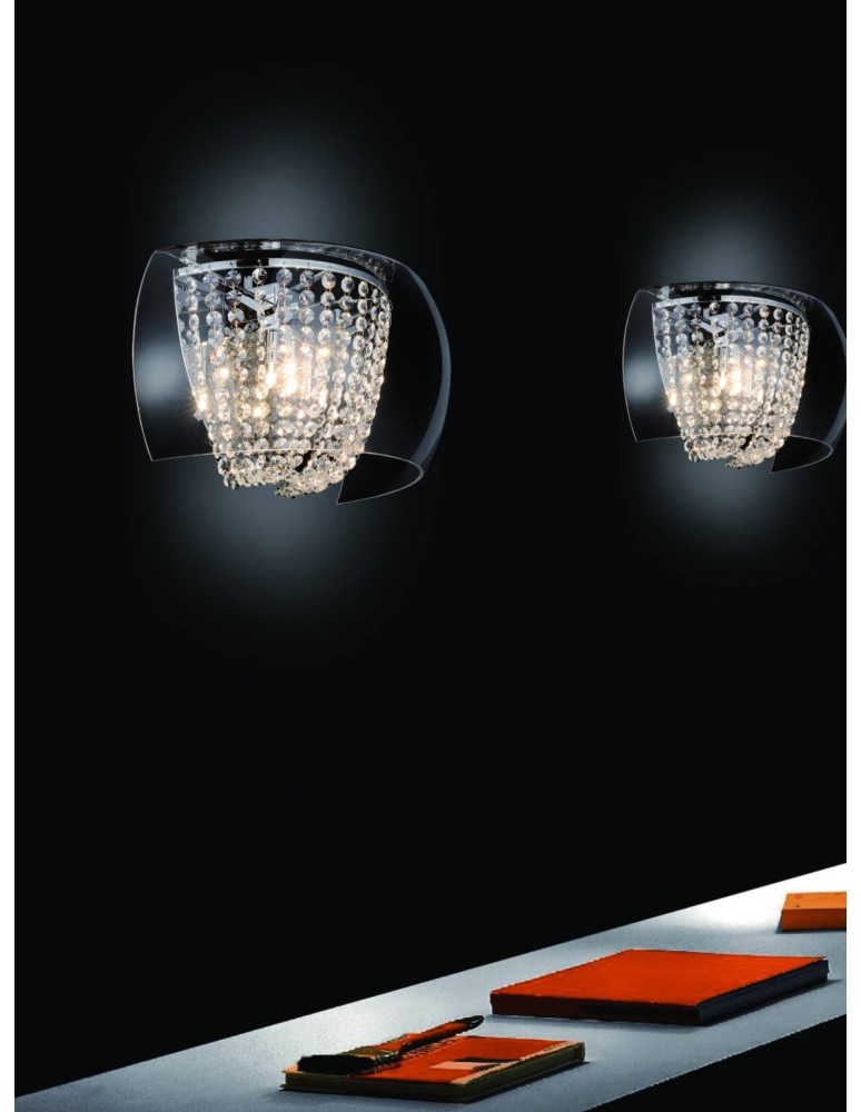 Kinkiety glamour - Orlicki Design KINKIET G4 20W Lexus Parette Claro - produkt kolory-swiatla.pl 2