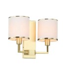 Kinkiety w stylu Hampton - Orlicki Design KINKIET E14 8W Casa Old Gold Parette - produkt 1