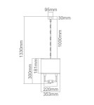 Lampy wiszące w stylu Hampton - Orlicki Design WISZĄCA E14 12W Casa Cromo S - produkt 3