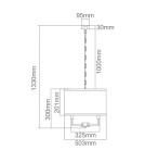 Lampy wiszące w stylu Hampton - Orlicki Design WISZĄCA E14 15W Casa Cromo M - produkt 3