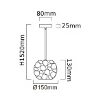 Lampy wiszące - Orlicki Design WISZĄCA G9 7W Carera Cromo S - product 3