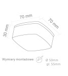 Lampy podtynkowe - oczka - Orlicki Design LED 5W Caps - product 2