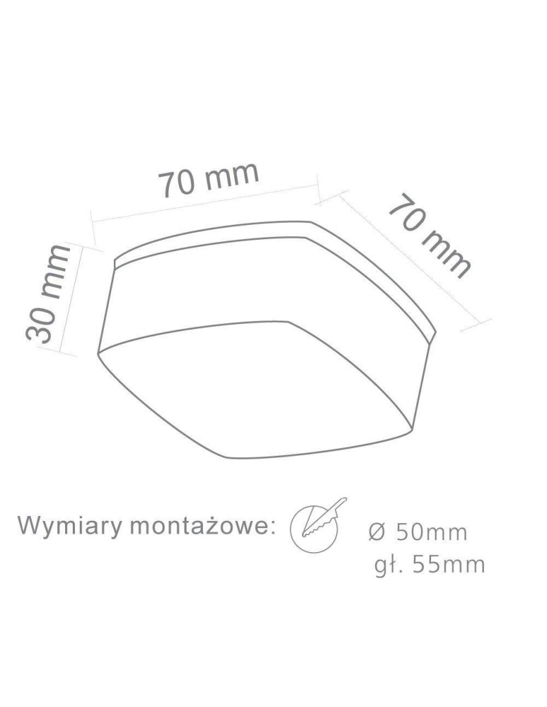 Lampy podtynkowe - oczka - Orlicki Design LED 5W Caps - product kolory-swiatla.pl 2