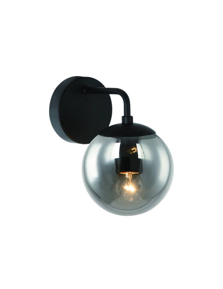 Kinkiety - Orlicki Design KINKIET E27 8W Bao Parette Nero Fume - produkt kolory-swiatla.pl 1