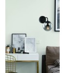 Kinkiety - Orlicki Design KINKIET E27 8W Bao Parette Nero Claro - produkt 2