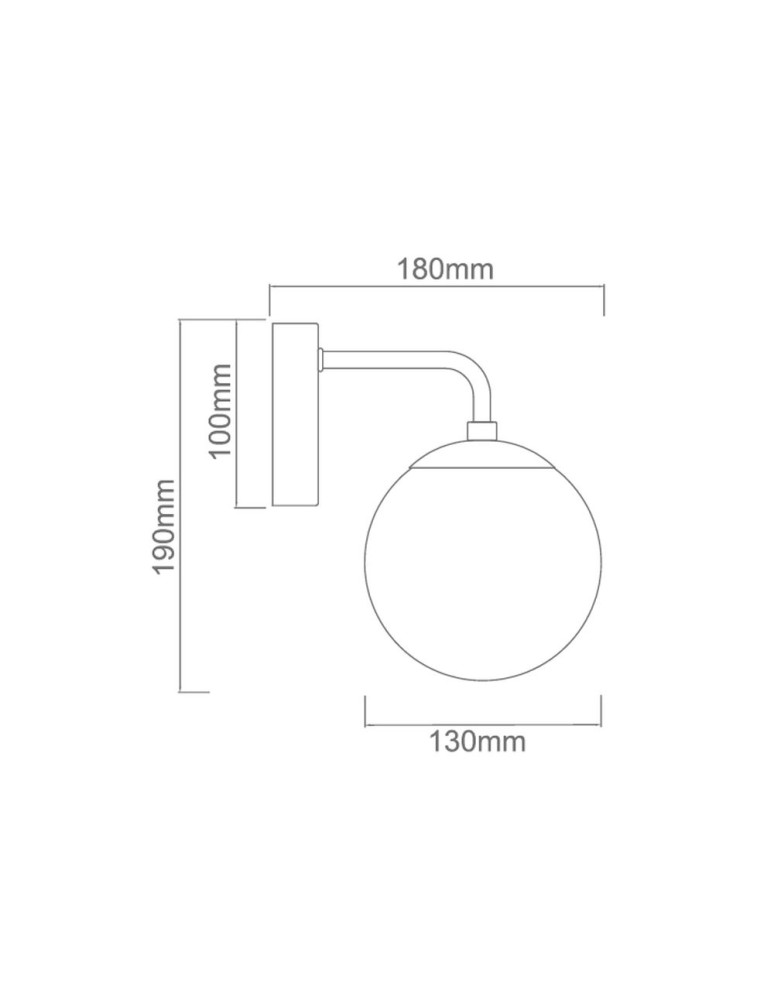 Orlicki Design KINKIET E27 8W Bao Parette Nero Claro