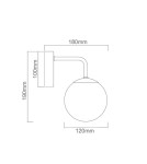 Kinkiety łazienkowe - Orlicki Design KINKIET G9 9W Bao Parette Cromo IP44 - produkt 3