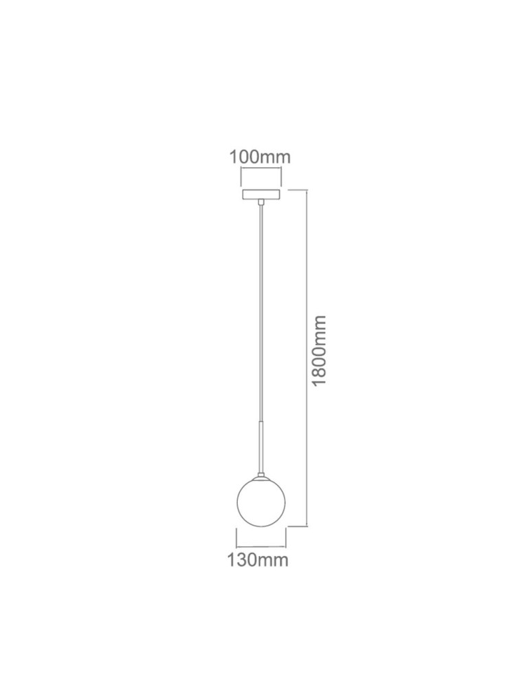 Orlicki Design WISZĄCA E27 8W Bao I Nero Claro