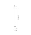Lampy wiszące - Orlicki Design WISZĄCA G9 9W Bao I Cromo IP44 - produkt 3