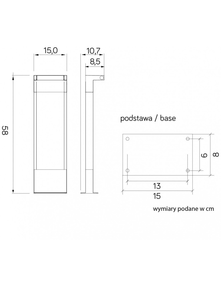 SU-MA ROTA stojąca LED 10W 720lm 4000K RT-580