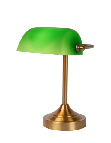 Lucide Banker Lamp E14 W22cm H30cm Glass zielona/ Bronze  17504/01/03 - produkt 2