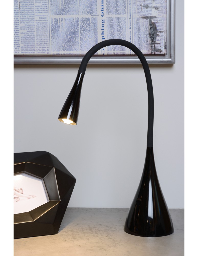 Lucide ZOZY Biurkowa LED 3W 3000K 300LM H48cm Black  18650/03/30