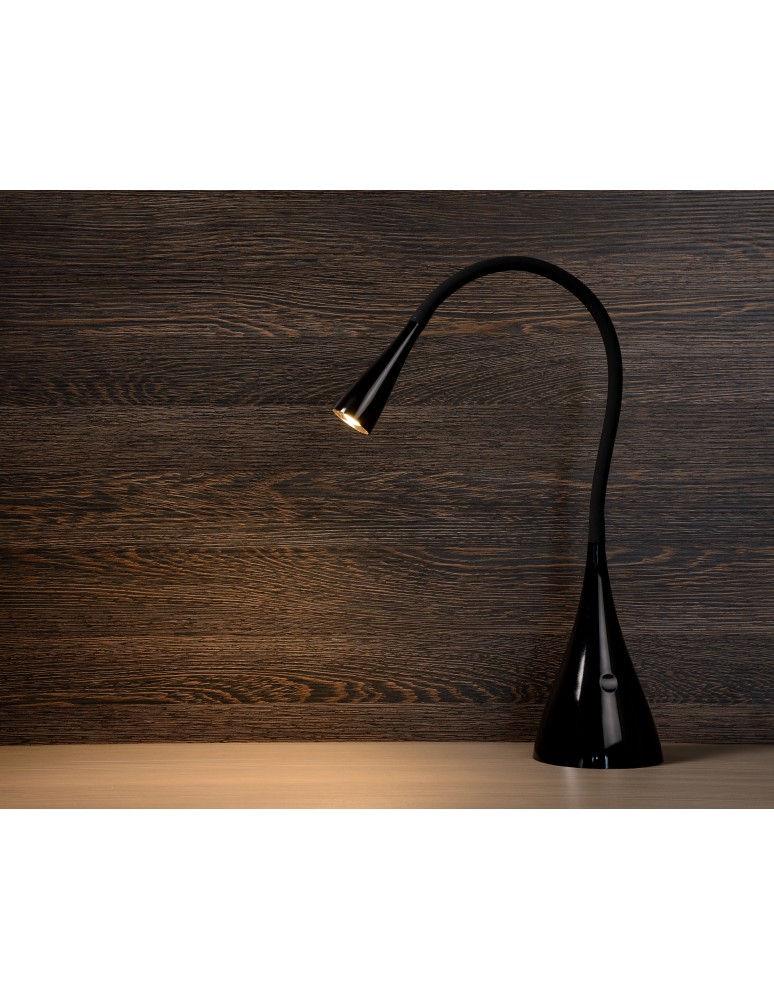 Lucide ZOZY Biurkowa LED 3W 3000K 300LM H48cm Black  18650/03/30