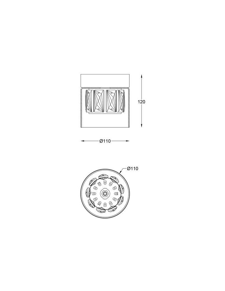 Zuma Line GEM Lampa Sufitowa Złota G9 28W C0389-01A-F7AC