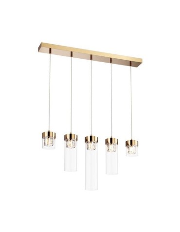 ZUMA LINE GEM LAMPA Wisząca Złota G9 28W P0389-05E-F7AC