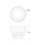 Lampy sufitowe z kryształami - Zuma Line QUASAR Lampa Sufitowa Chrome E14 40W C0506-05A-B5AC - product 2