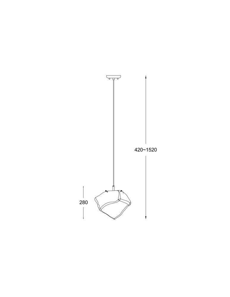 Zuma Line ROCK Lampa Wisząca E27 40W P0488-01B-U8AC