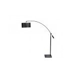 Lampy podłogowe z abażurem - Azzardo BIANCA CHROME/BLACK 1xE27 Podłogowa Chrom/Czarny AZ0006 - product 1