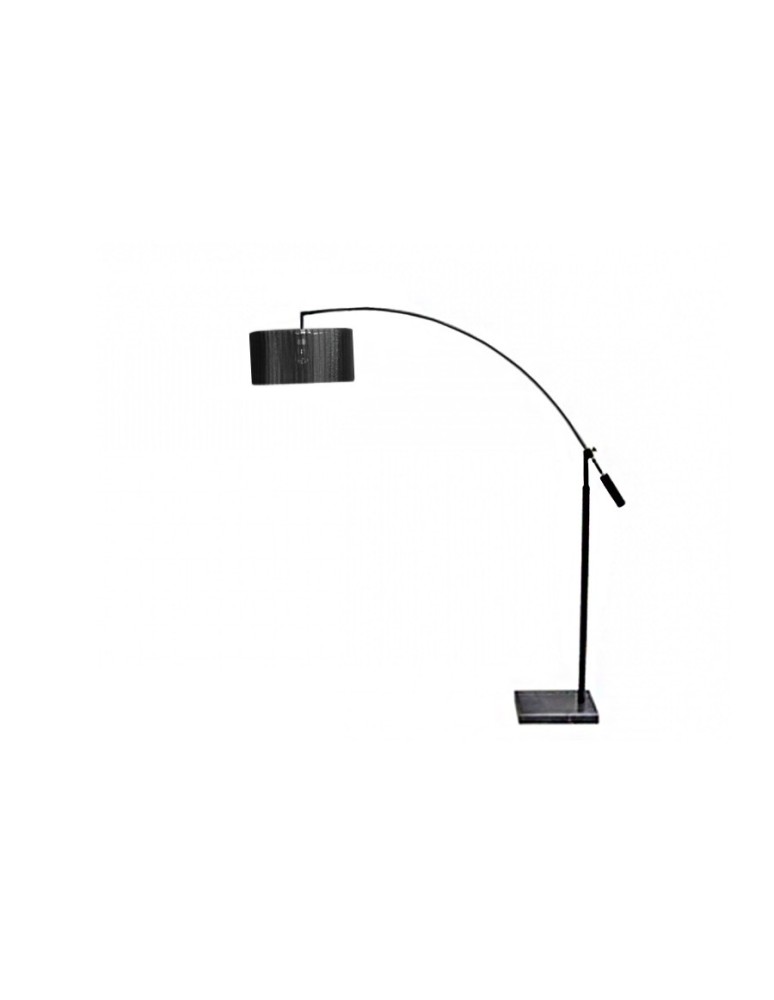 Lampy podłogowe z abażurem - Azzardo BIANCA CHROME/BLACK 1xE27 Podłogowa Chrom/Czarny AZ0006 - produkt kolory-swiatla.pl 1