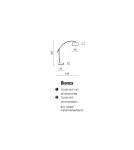 Lampy podłogowe z abażurem - Azzardo BIANCA CHROME/BLACK 1xE27 Podłogowa Chrom/Czarny AZ0006 - product 3