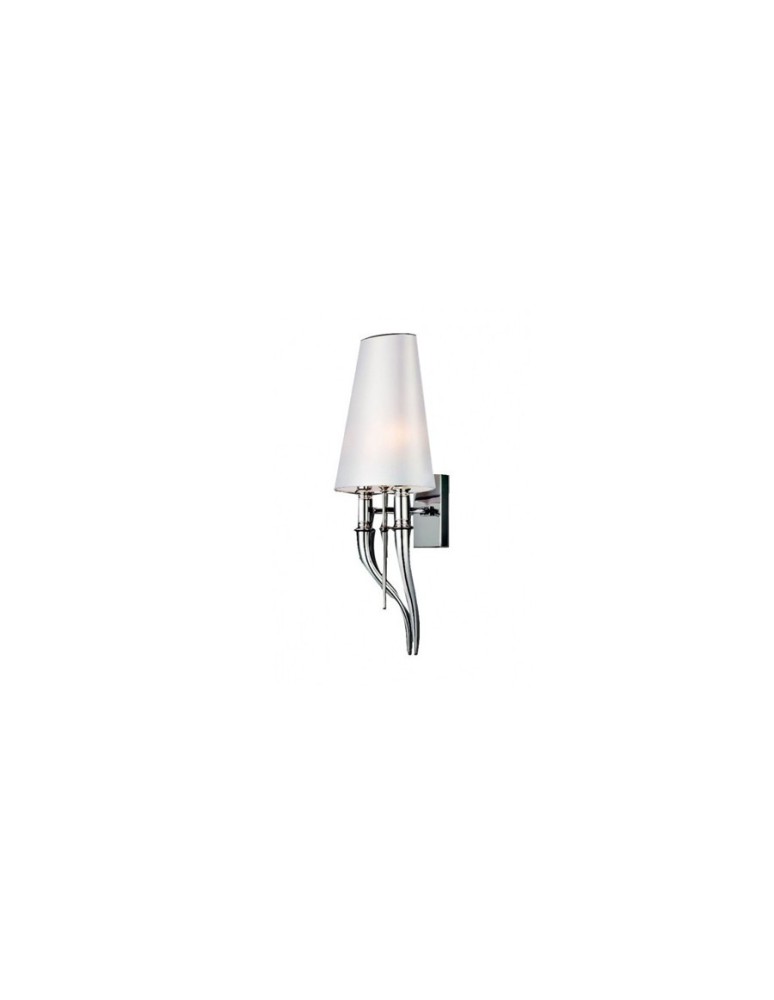 Kinkiety - Azzardo DIABLO WHITE WALL 2xE14 Ścienna Biały/Chrom AZ0087 - produkt kolory-swiatla.pl 1