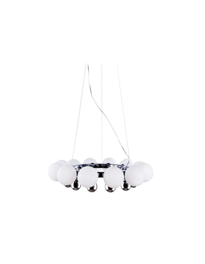 Lampy wiszące - Azzardo ESPERANZA 12xG9 Wisząca Biały/Chrom AZ0095 - produkt kolory-swiatla.pl 1