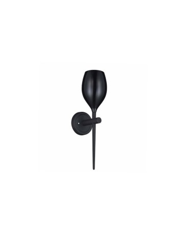 Azzardo IZZA WALL BLACK 1xG4 Ścienna Czarny Połysk AZ0098
