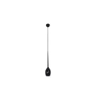 Lampy wiszące pojedyncze - Azzardo IZZA 1 BLACK 1xE14 Wisząca Czarny Połysk AZ0130 - produkt 1