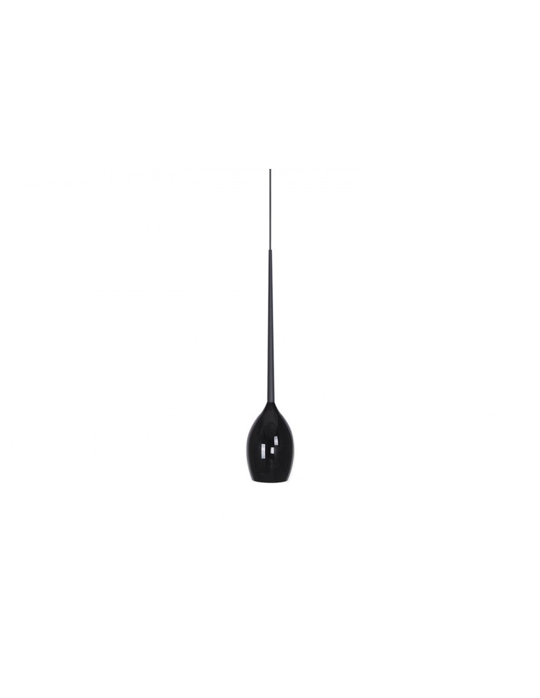 Azzardo IZZA 1 BLACK 1xE14 Wisząca Czarny Połysk AZ0130