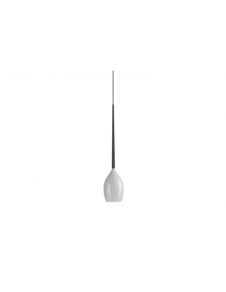 Lampy wiszące pojedyncze - Azzardo IZZA 1 WHITE 1xE14 Wisząca Biały Połysk AZ0131 - produkt kolory-swiatla.pl 2
