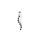 Lampy wiszące - Azzardo IZZA 8 BLACK 8xE14 Wisząca Czarny Połysk AZ0159 - product 1