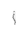 Azzardo IZZA 8 BLACK 8xE14 Wisząca Czarny Połysk AZ0159