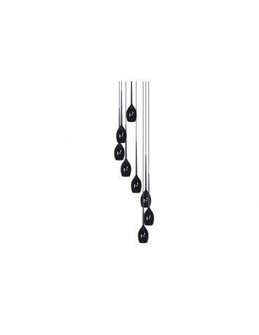 Azzardo IZZA 8 BLACK 8xE14 Wisząca Czarny Połysk AZ0159 - produkt 2