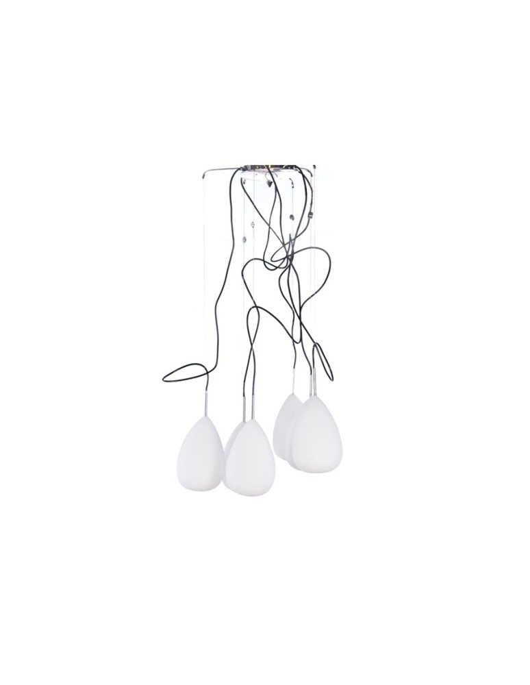 Lampy wiszące - Azzardo MIRAGE 6 6xE14 Wisząca Biały AZ0157 - produkt kolory-swiatla.pl 1