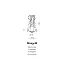 Lampy wiszące - Azzardo MIRAGE 6 6xE14 Wisząca Biały AZ0157 - product 2