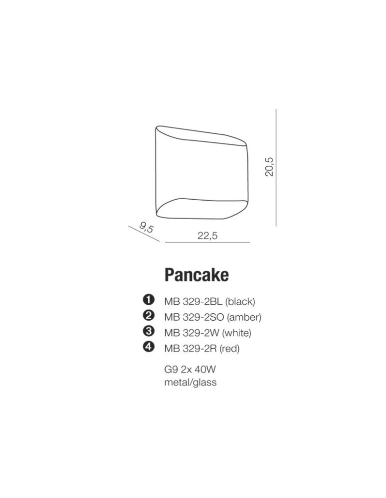 Kinkiety - Azzardo PANCAKE WHITE 2xG9 Ścienna Biały AZ0114 - produkt kolory-swiatla.pl 3