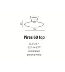 Lampy sufitowe nowoczesne - Azzardo PIRES 60 TOP WHITE 4xE27 Sufitowa Biały AZ0281 - product 2