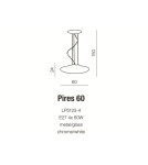 Lampy wiszące - Azzardo PIRES 60 WHITE 4xE27 Wisząca Biały AZ0278 - produkt 2