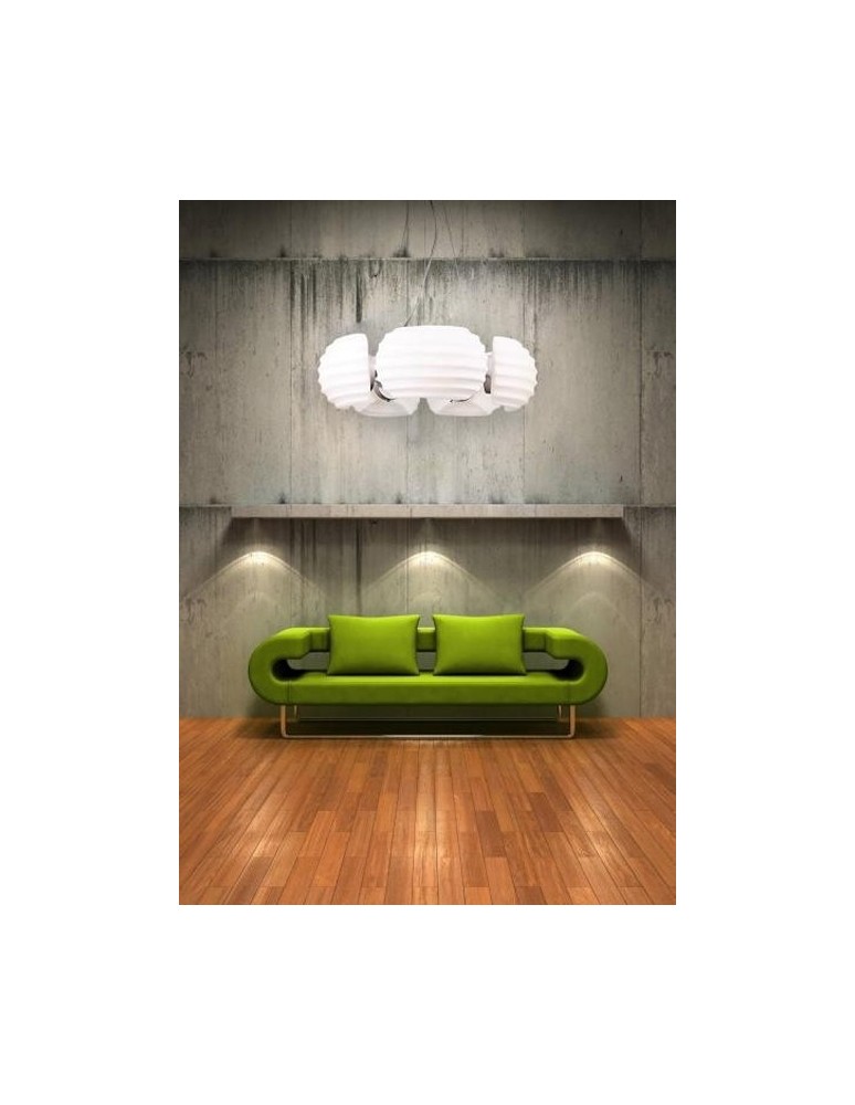 Lampy wiszące - Azzardo RONDO 5xE14 Wisząca Biały AZ0115 - produkt kolory-swiatla.pl 1