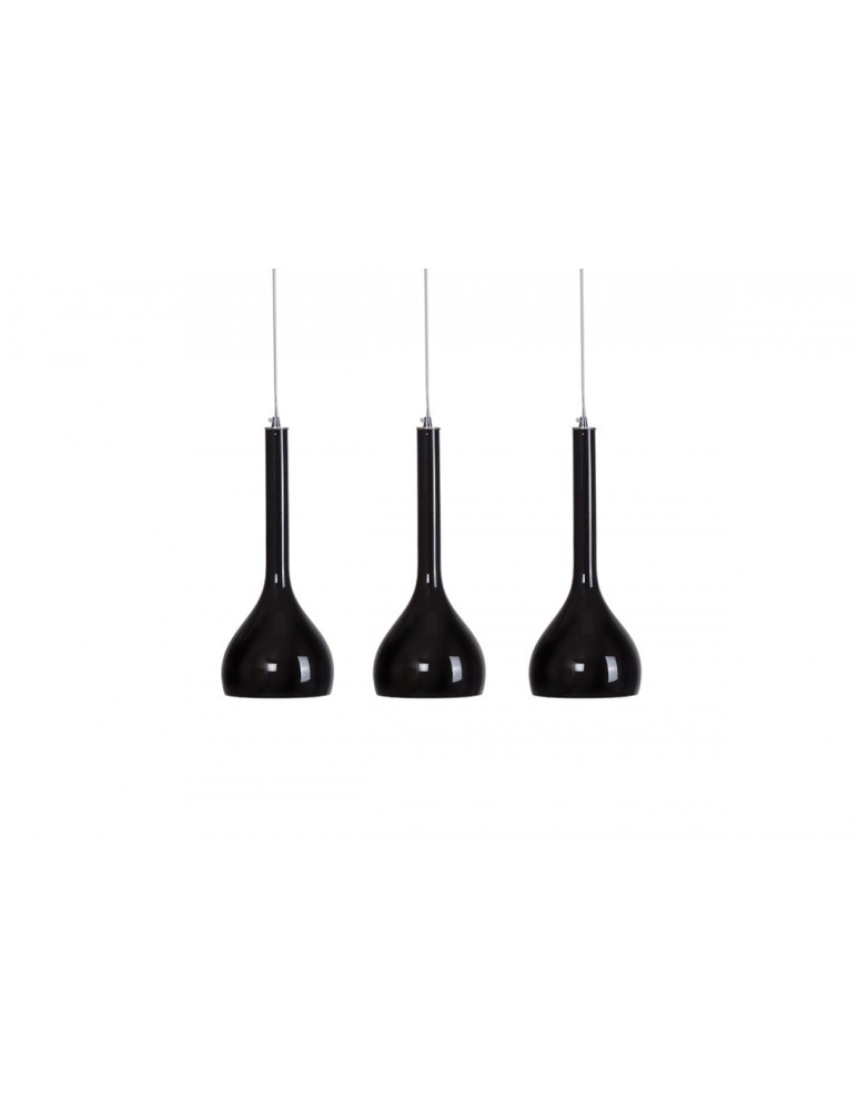 Lampy wiszące potrójne - Azzardo SOUL 3 BLACK 3xE27 Wisząca Czarny AZ0276 - produkt kolory-swiatla.pl 1