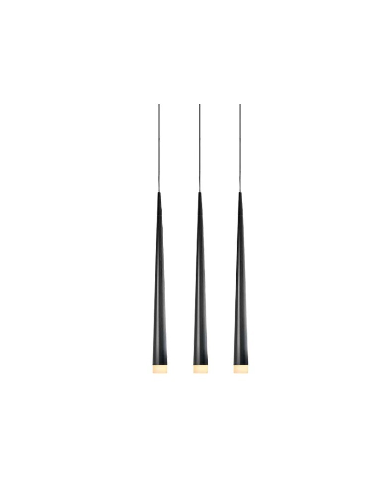 Lampy wiszące potrójne - Azzardo STYLO 3 BLACK 3xG9 Wisząca Czarny AZ0118 - produkt kolory-swiatla.pl 1