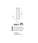 Lampy wiszące potrójne - Azzardo STYLO 3 BLACK 3xG9 Wisząca Czarny AZ0118 - product 3