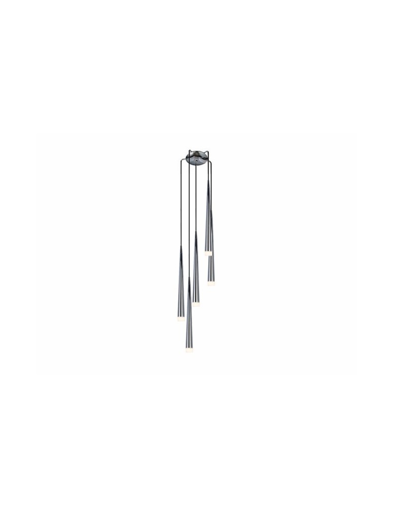 Lampy wiszące sople - Azzardo STYLO 5 CHROME 5xG9 Wisząca Chrom AZ0134 - produkt kolory-swiatla.pl 1