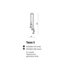 Lampy wiszące - Azzardo TASOS 5 WHITE 5xE14 Wisząca Biały AZ0261 - produkt 2