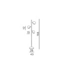 Lampy podłogowe - Azzardo TRINTON 3xE14 Podłogowa Chrom AZ0024 - produkt 4