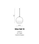 Lampy wiszące - Azzardo SILVER BALL 18 1xE27 Wisząca Chrom AZ0731 - product 2
