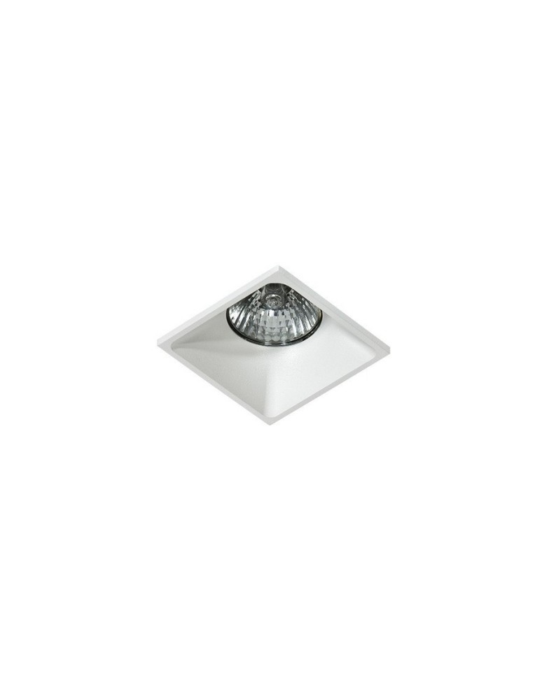 Lampy podtynkowe kwadratowe - Azzardo PIO WHITE 1xGU10 Wpuszczana Biały AZ0760 - produkt kolory-swiatla.pl 1